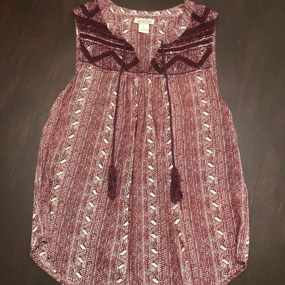 Lucky Brand Tassel Tank